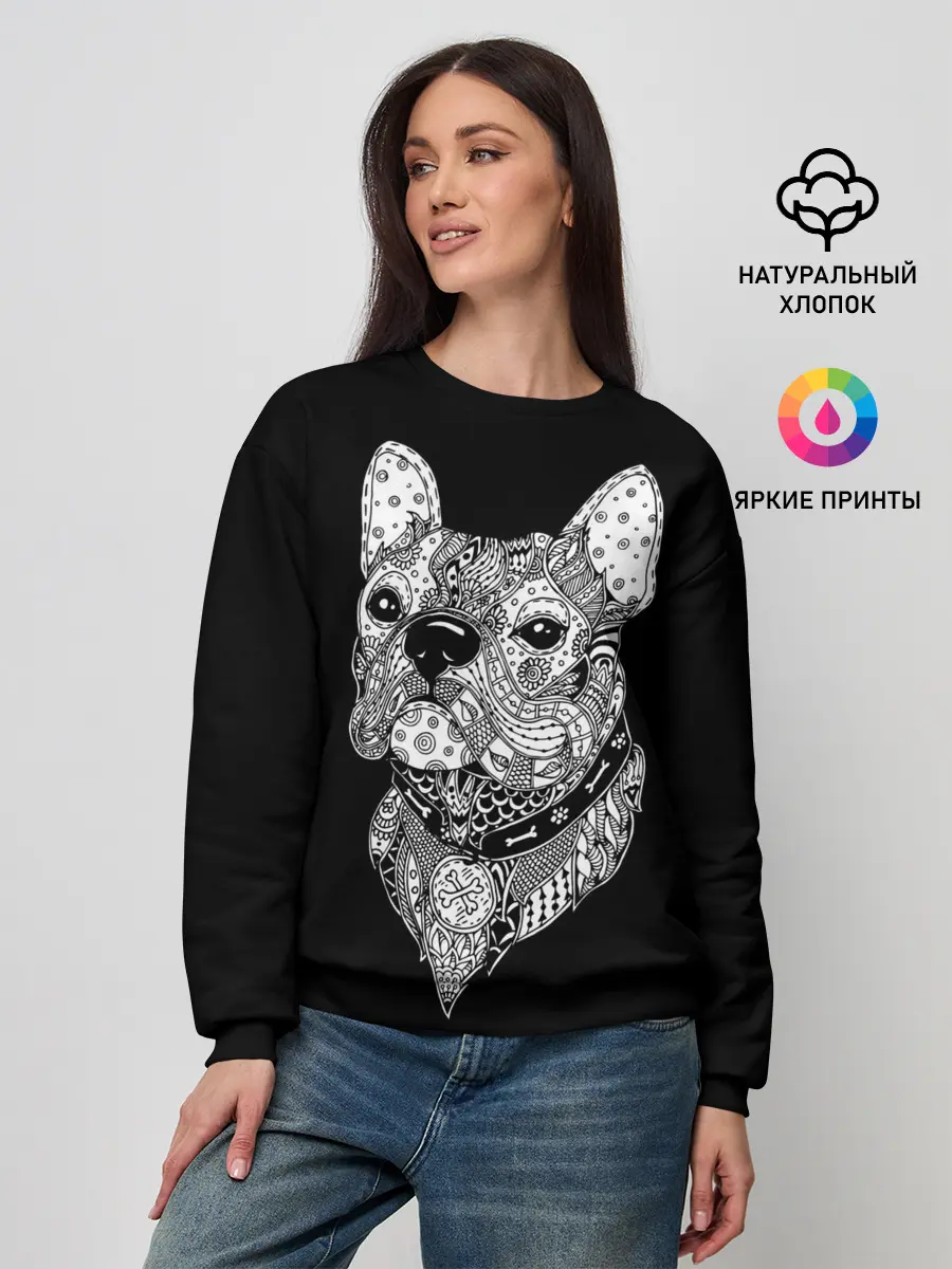 Женский свитшот / Бульдог