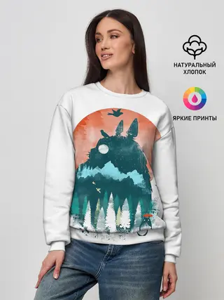 Женский свитшот / Силуэт Тоторо