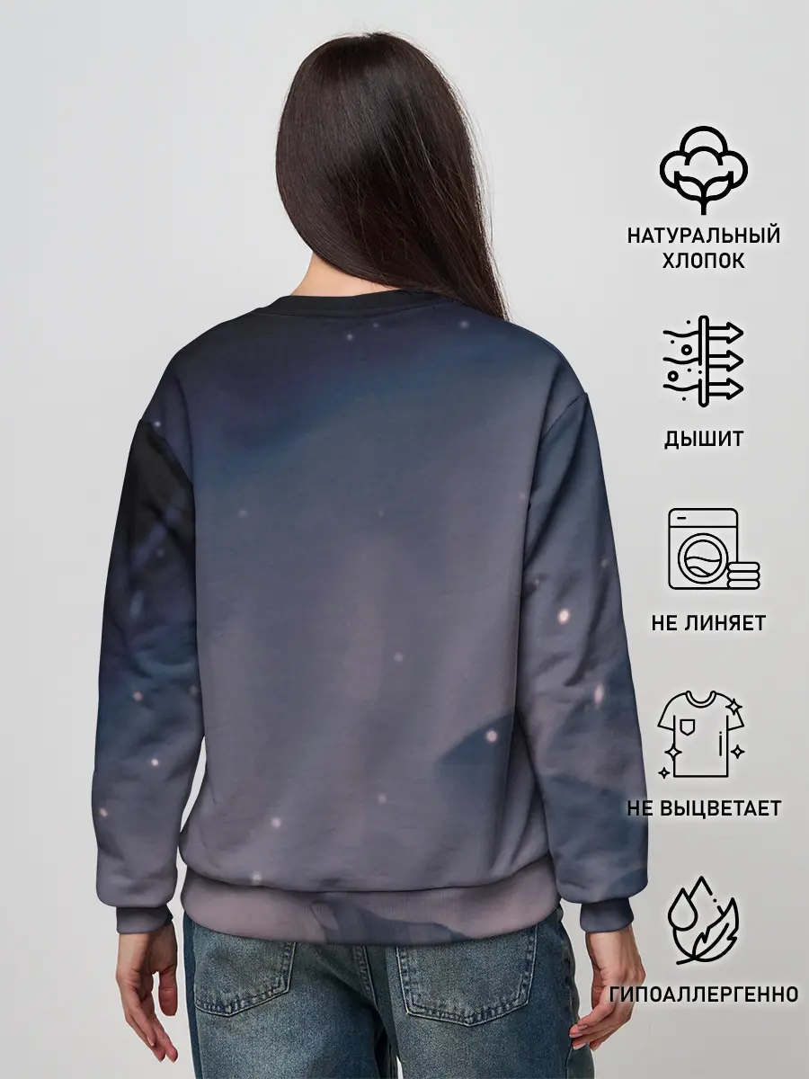 Женский свитшот / Рыцарь - HOLLOW KNIGHT