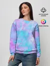 Женский свитшот / Мрамор Tie Dye