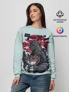 Женский свитшот / Blue Godzilla