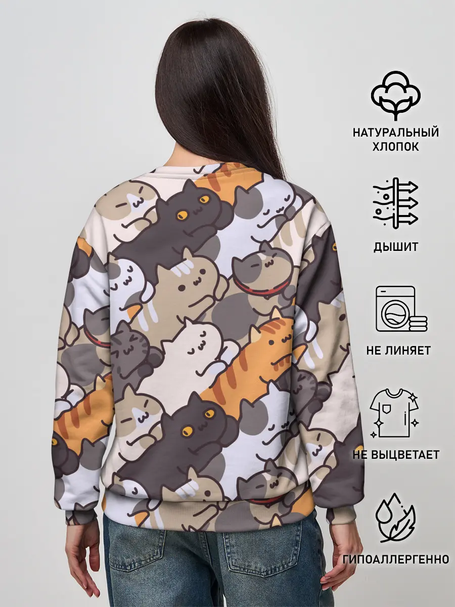 Женский свитшот / Котомания