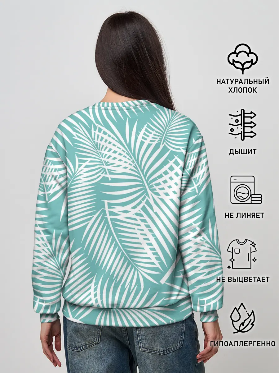 Женский свитшот / Листья Пальмы