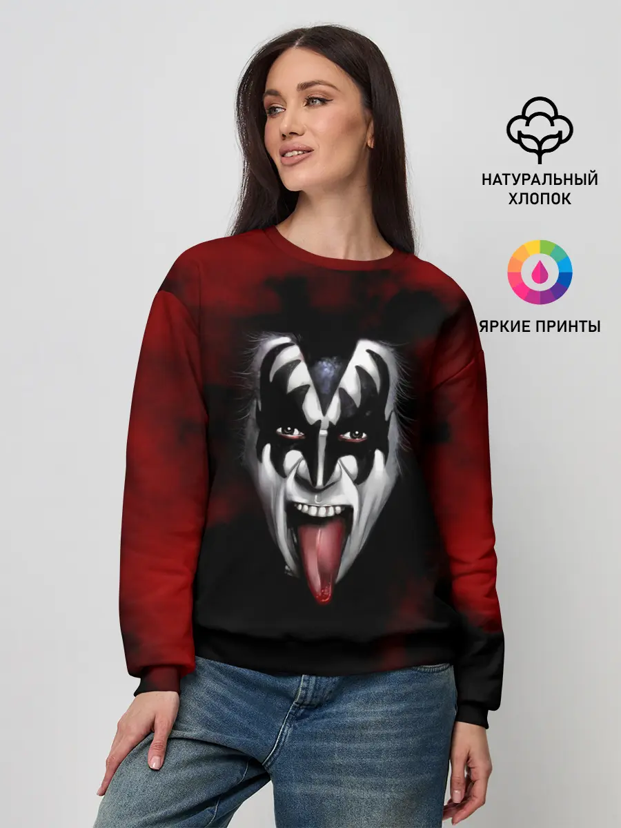 Женский свитшот / Kiss
