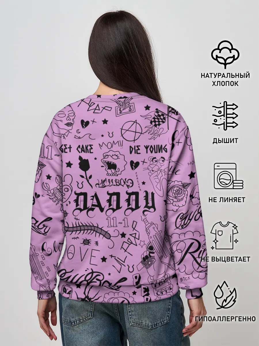 Женский свитшот / Lil Peep Tattoo