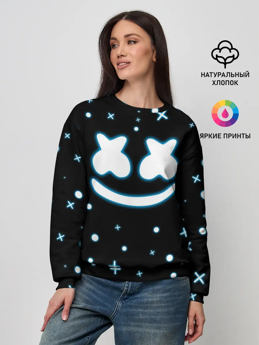 Женский свитшот / MARSHMELLO NEON