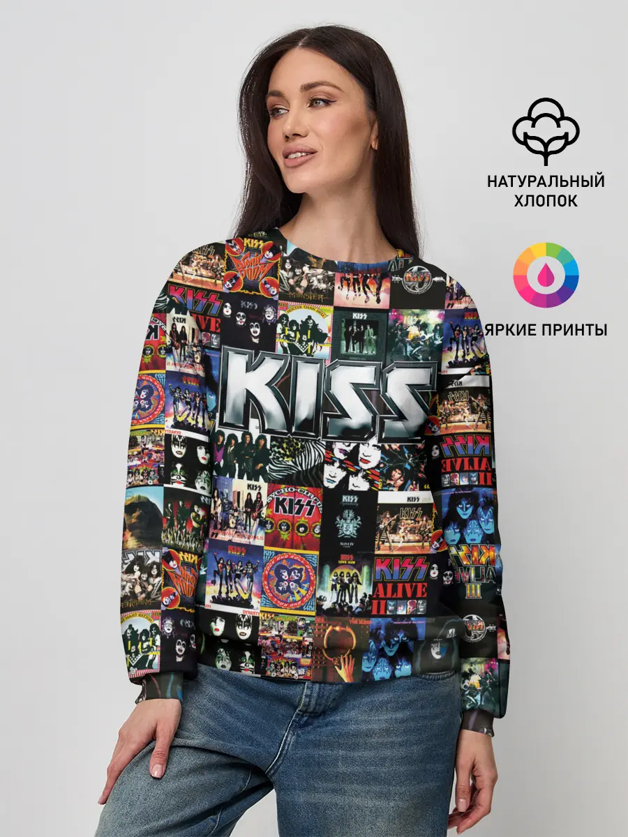 Женский свитшот / Kiss