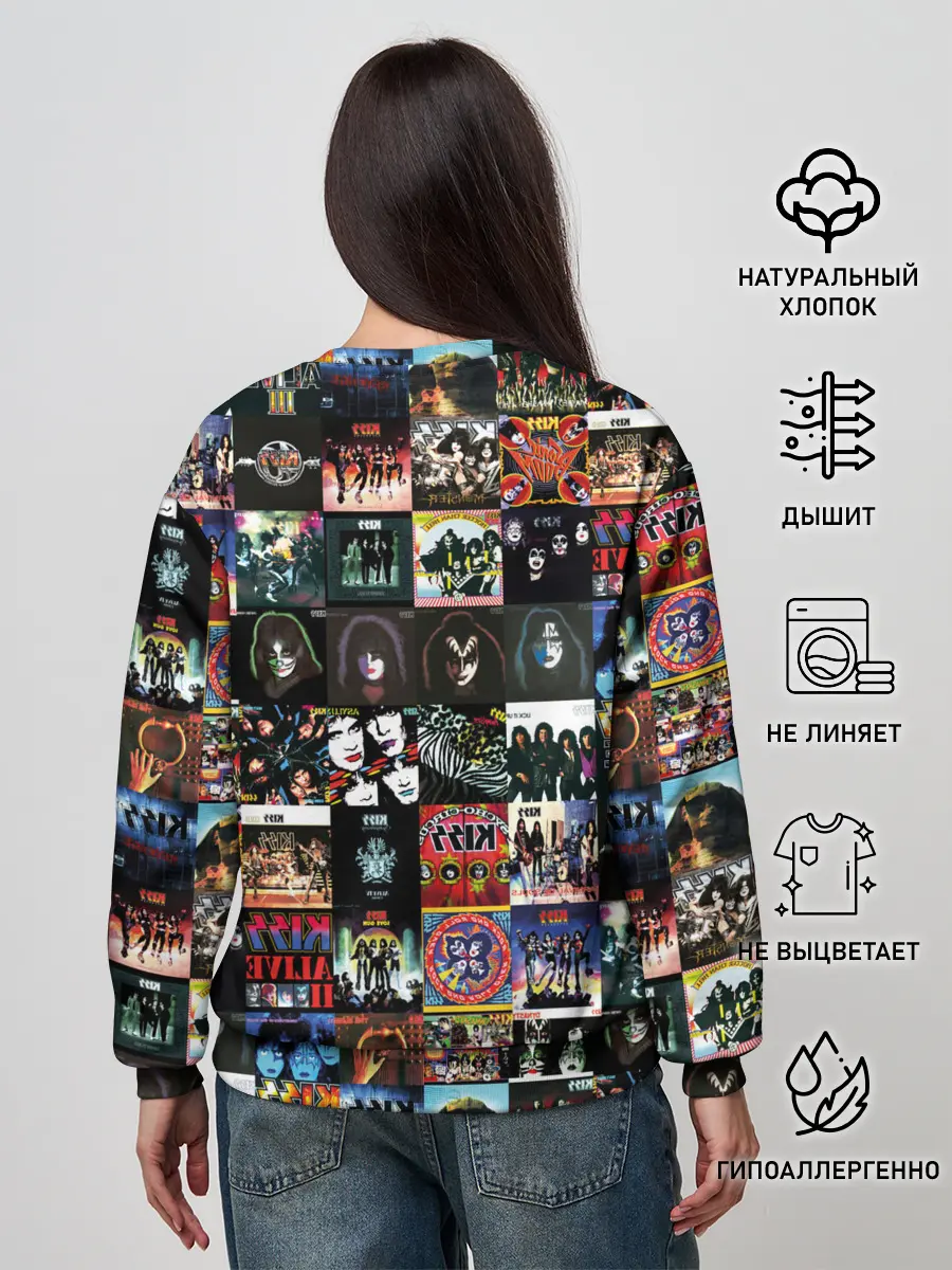 Женский свитшот / Kiss