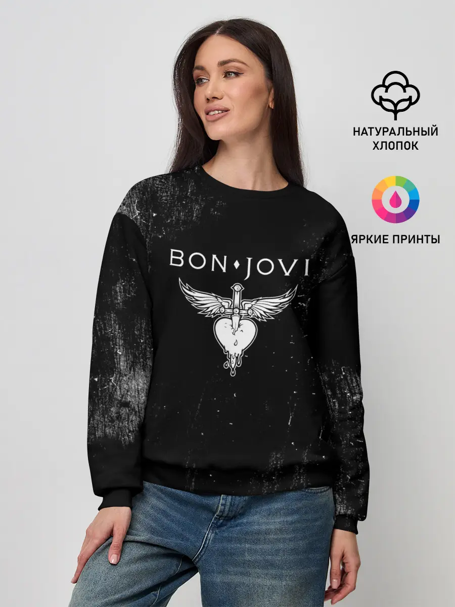 Женский свитшот / Bon Jovi