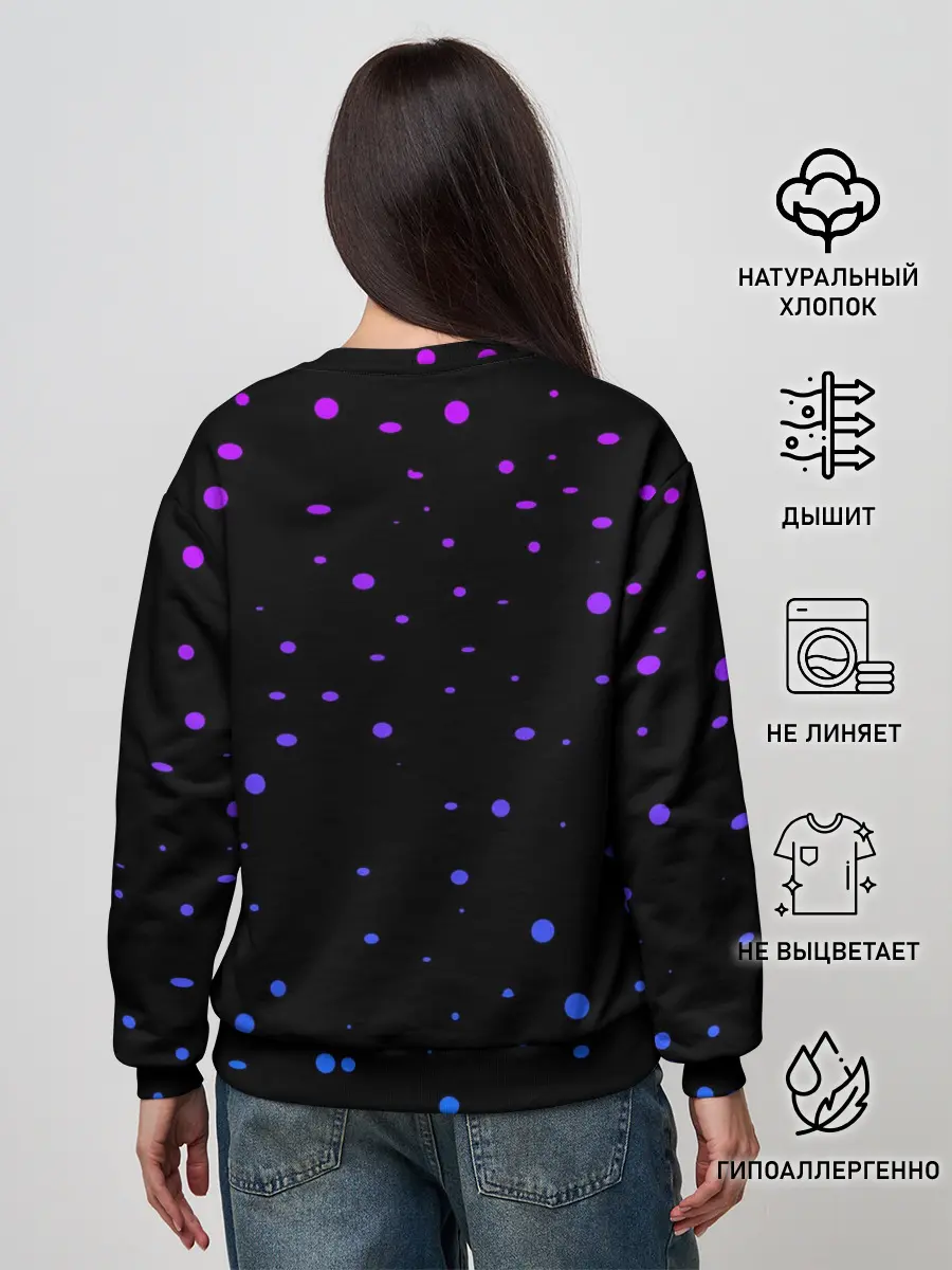 Женский свитшот / ночной Фейри Тейл