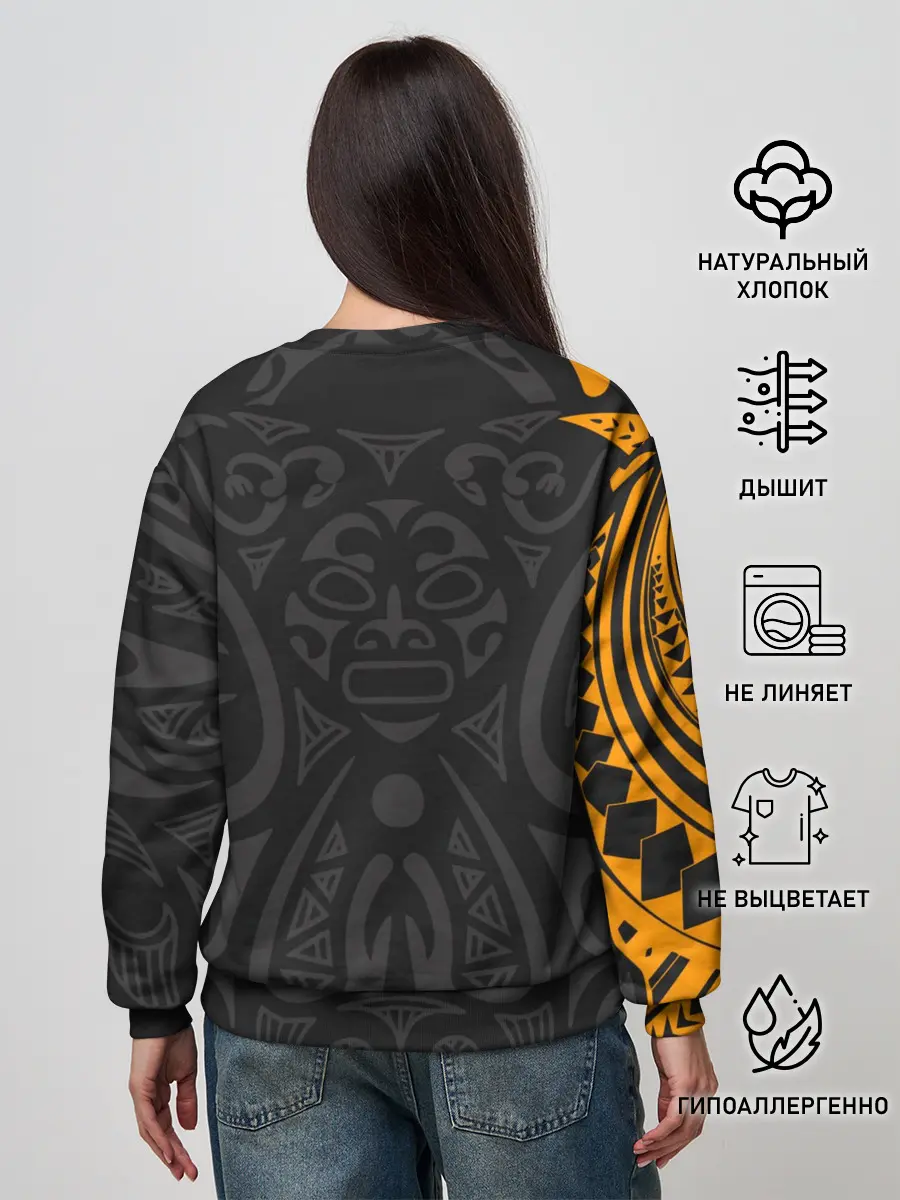 Женский свитшот / Polynesian tattoo