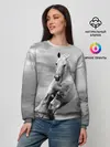 Женский свитшот / Белая лошадь