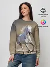 Женский свитшот / Белый конь
