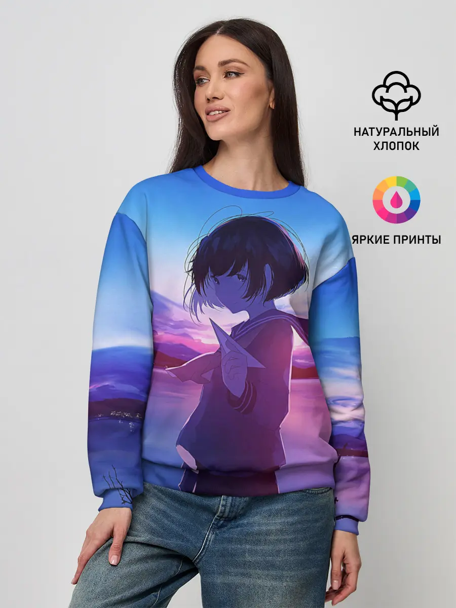 Женский свитшот / Anime Sunset