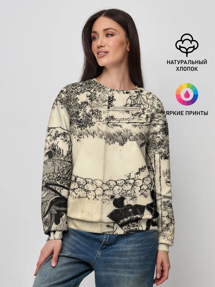 Женский свитшот / Японская гравюра