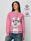 Женский свитшот / Hello llamacorn