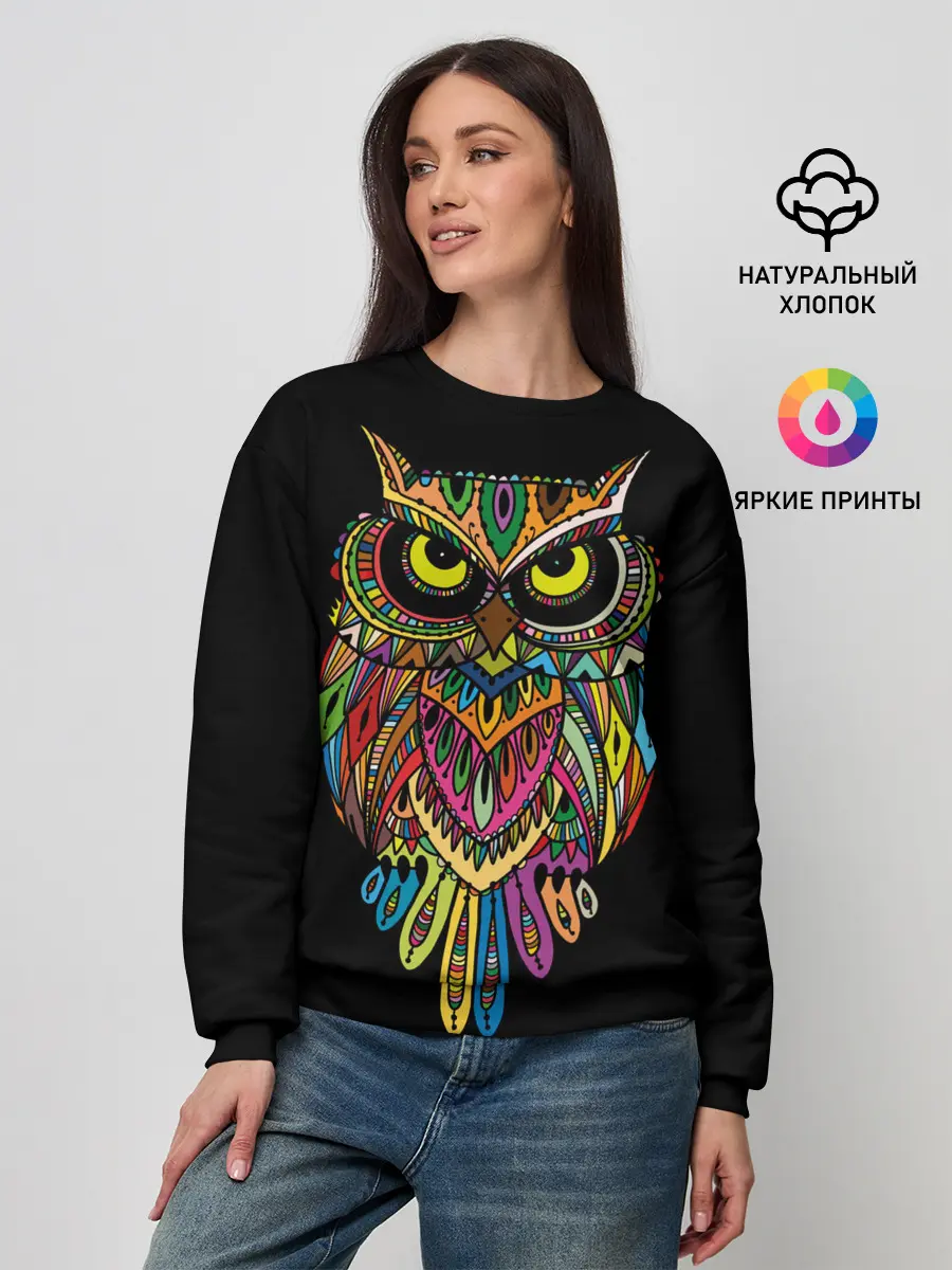 Женский свитшот / Сова