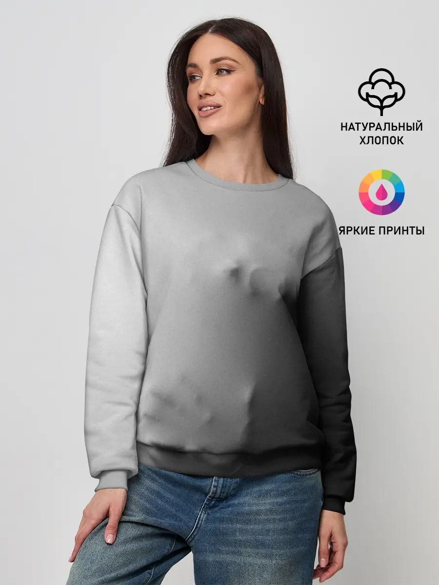 Женский свитшот / Кричащее Лицо Внутри