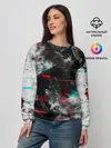 Женский свитшот / White flame glitch