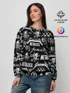 Женский свитшот / METALLICA LOGOBOMBING