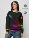 Женский свитшот / Неоновые Линии