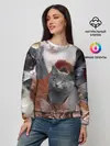 Женский свитшот / Много котов