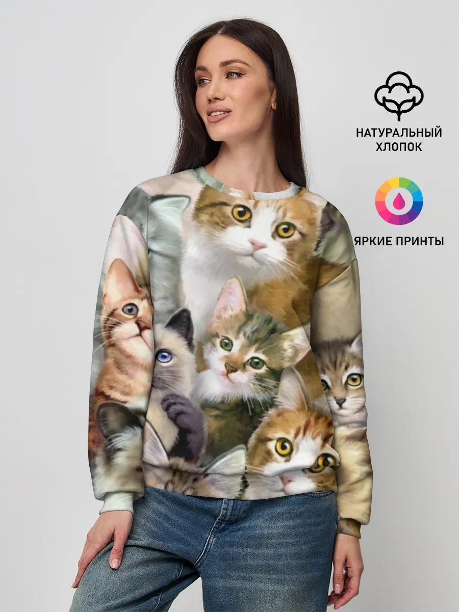 Женский свитшот / Котишики