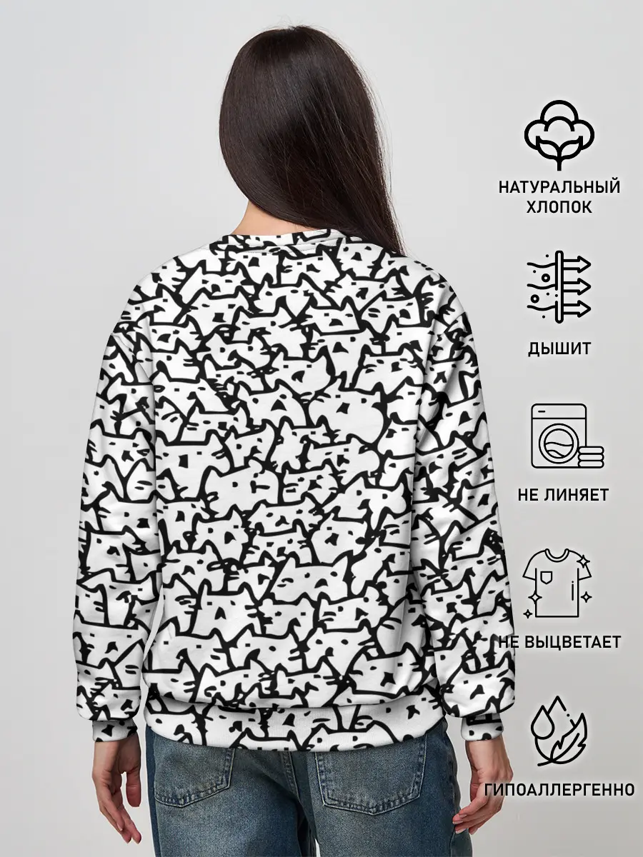 Женский свитшот / Котики