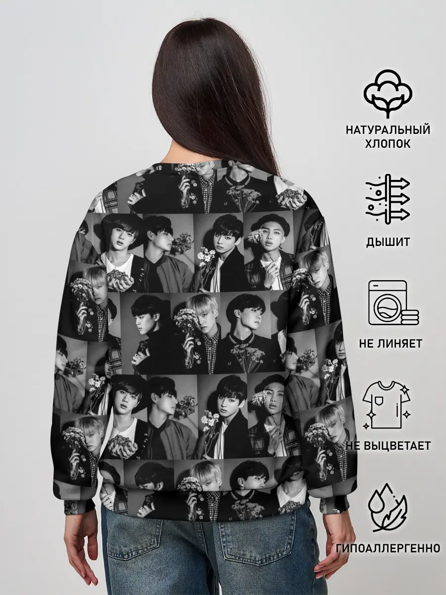 Женский свитшот / I am army and I lover BTS