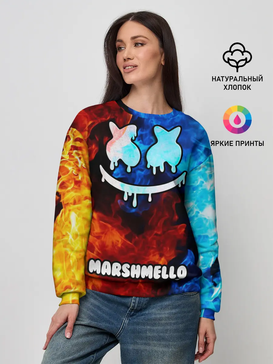 Женский свитшот / РЮКЗАК MARSHMELLO