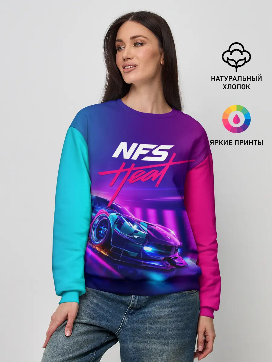 Женский свитшот / NEED FOR SPEED - HEAT
