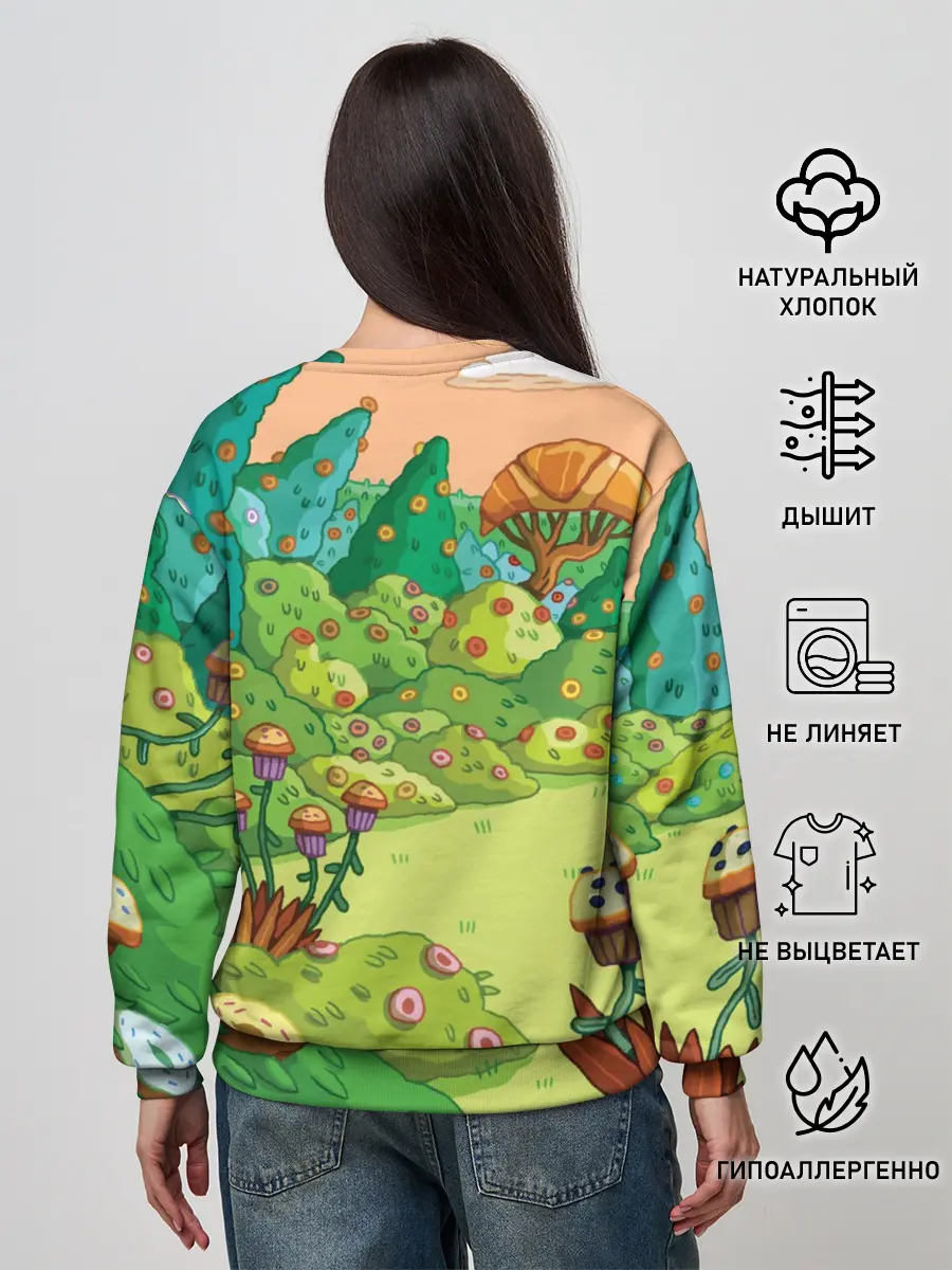 Женский свитшот / Ливнерог и Джейк