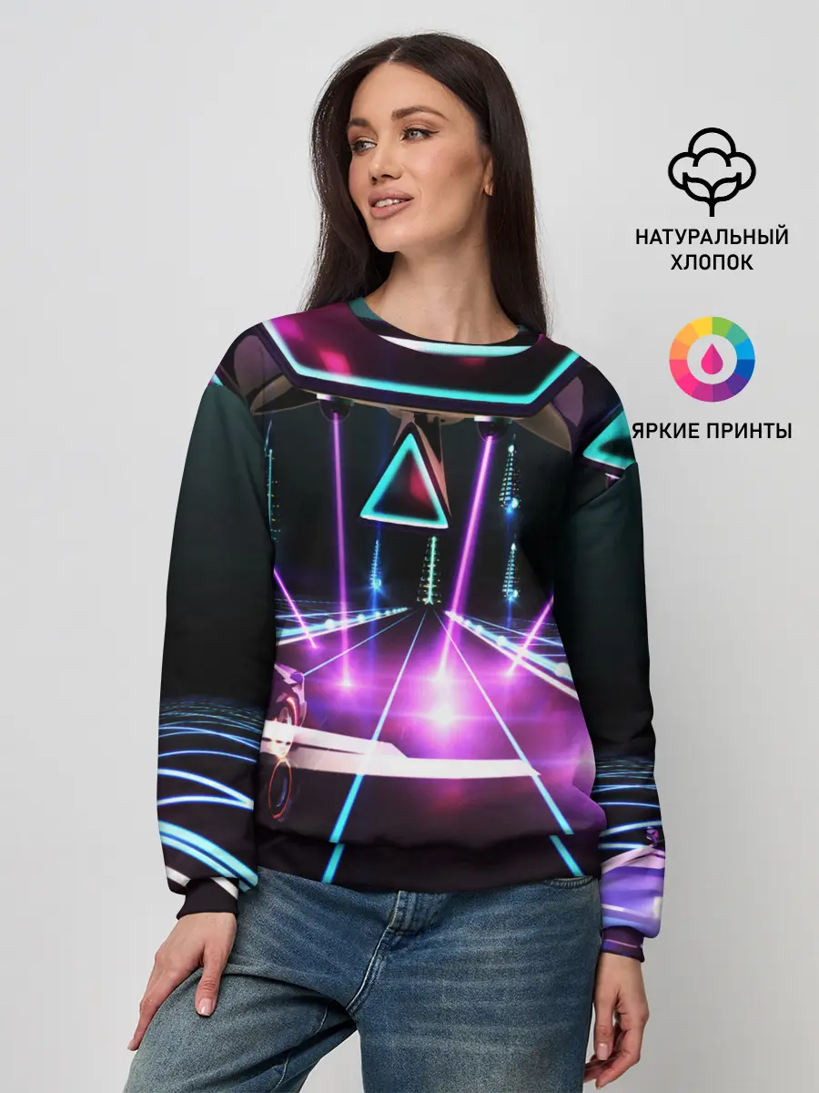 Женский свитшот / КИБЕРГОРОД