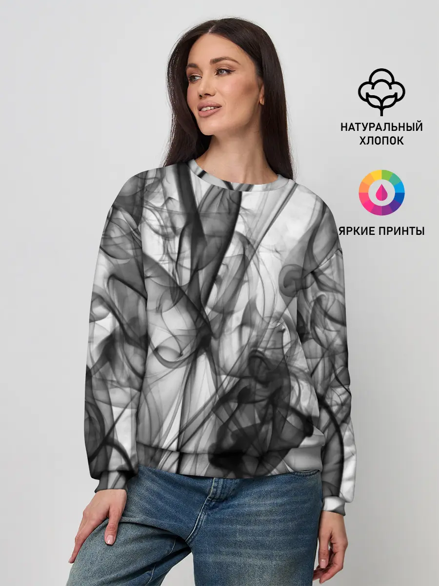 Женский свитшот / SMOKE ABSTRACTION