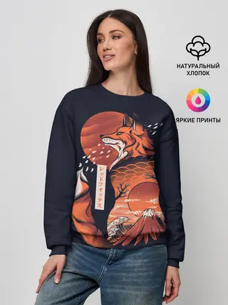 Женский свитшот / Японская Лиса