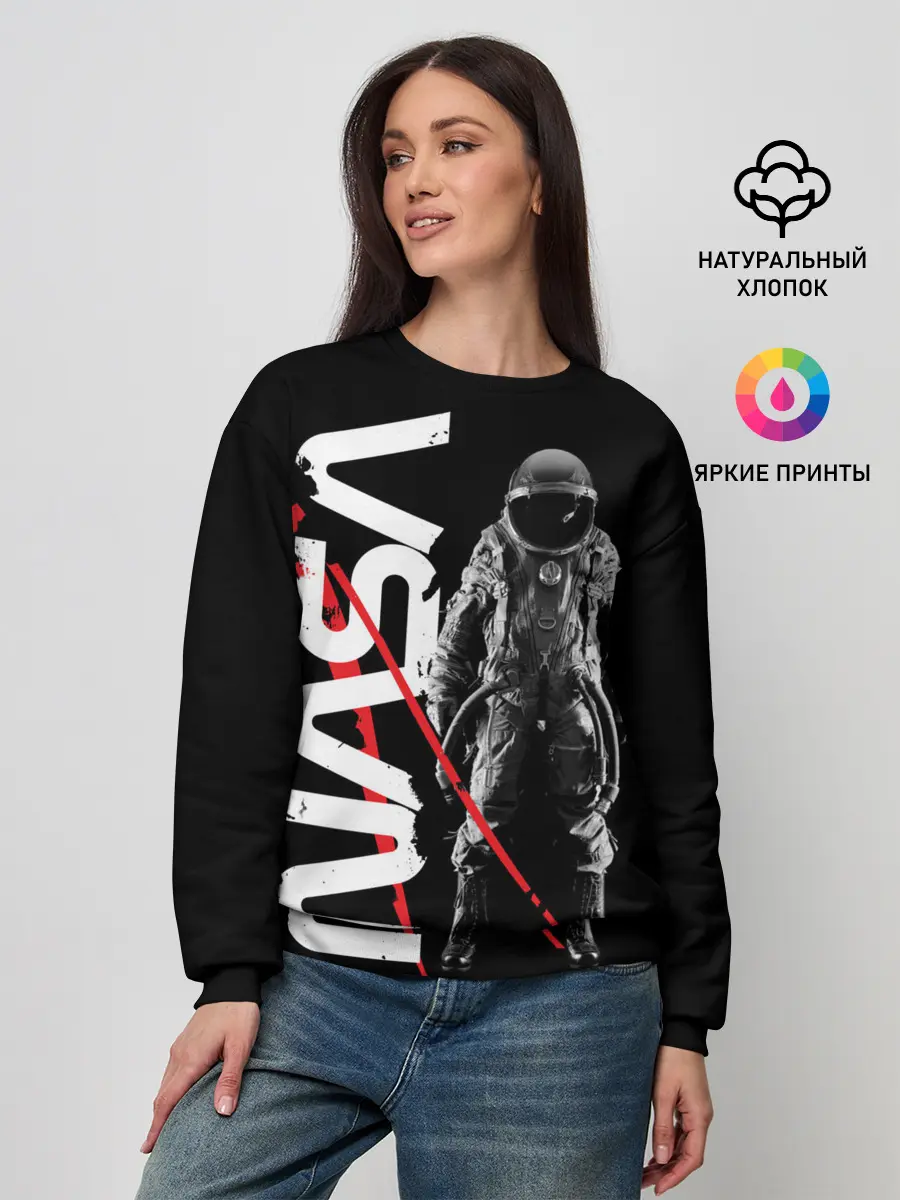 Женский свитшот / Nasa austronaut