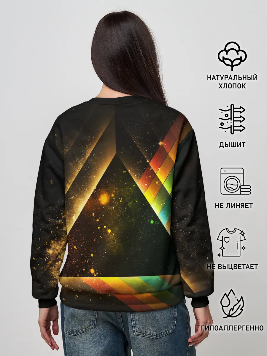 Женский свитшот / КОСМОС НЕОН