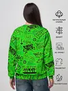 Женский свитшот / Billie Eilish Graffiti glow