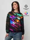 Женский свитшот / АБСТРАКЦИЯ НЕОНОВАЯ