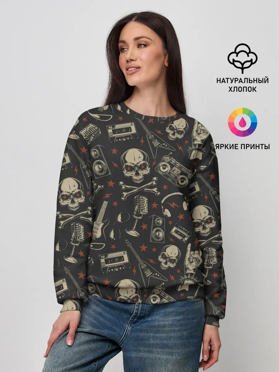 Женский свитшот / ROCK MUSIC