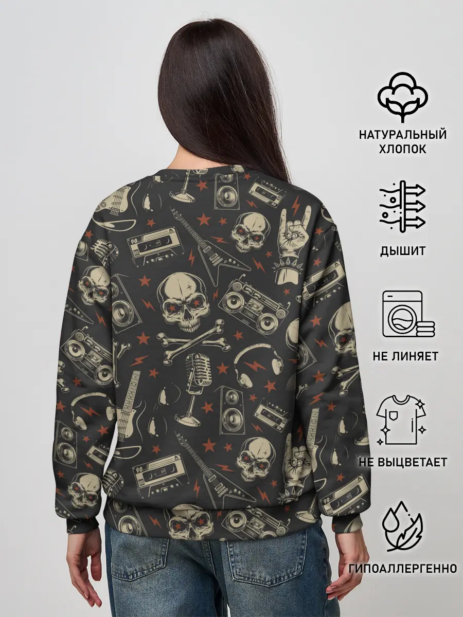 Женский свитшот / ROCK MUSIC