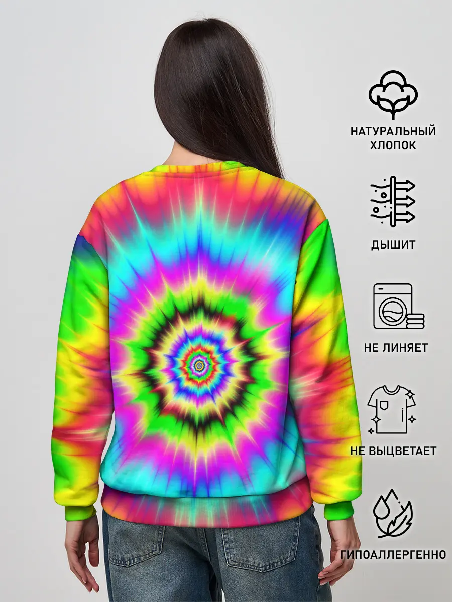 Женский свитшот / ОПТИЧЕСКИЙ УЗОР