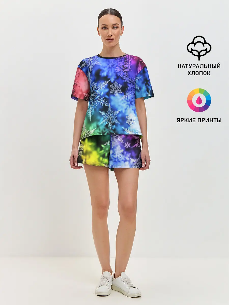 Женская пижама с шортами / ЗИМНЕЕ УТРО