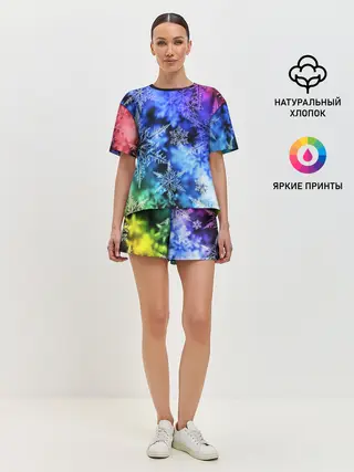 Женская пижама с шортами / ЗИМНЕЕ УТРО