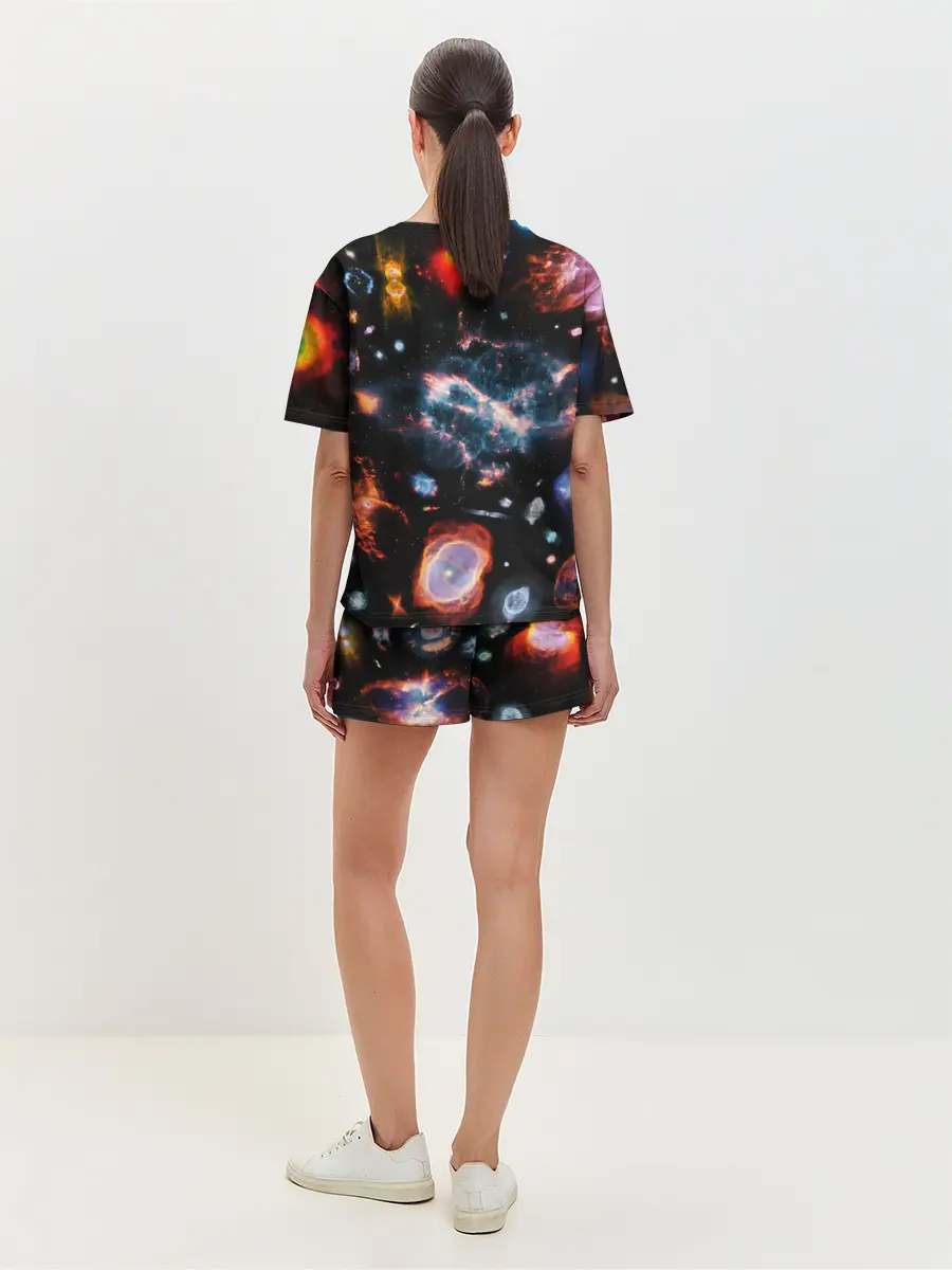 Женская пижама с шортами / КОСМОС