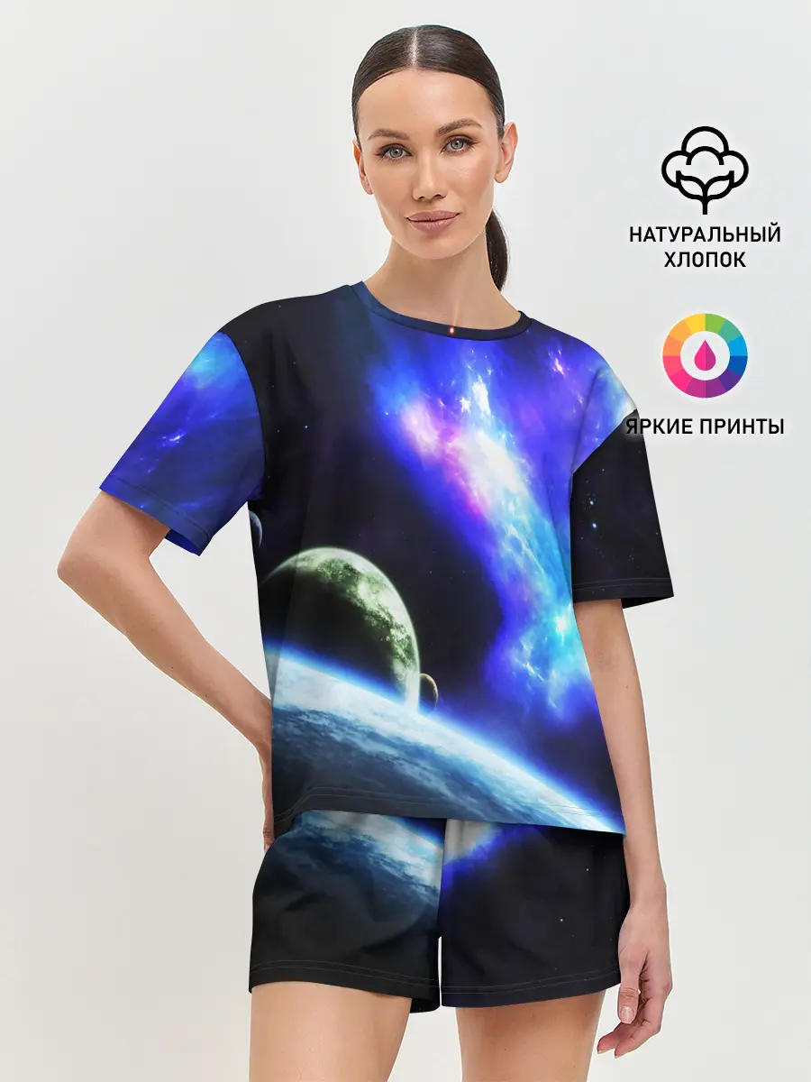 Женская пижама с шортами / ЗЕМЛЯ