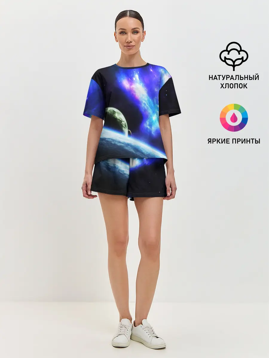 Женская пижама с шортами / ЗЕМЛЯ