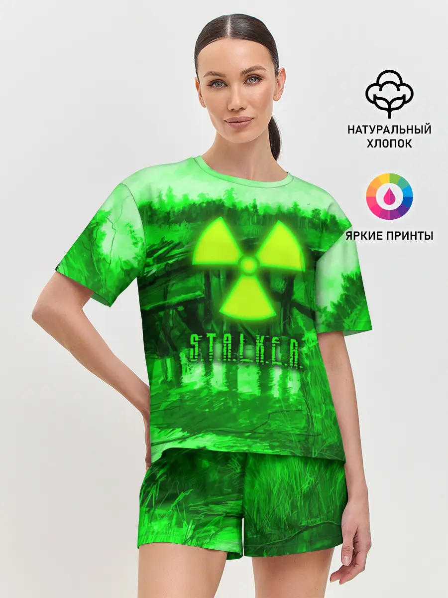 Женская пижама с шортами / Stalker