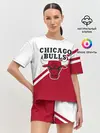 Женская пижама с шортами / Chicago Bulls Red-White