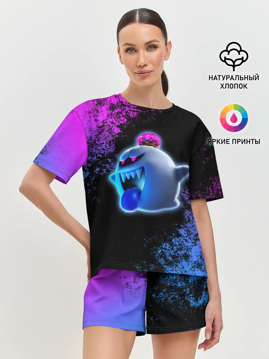 Женская пижама с шортами / Luigis Mansion